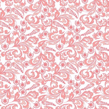 Güzel eski model. Çiçek vektör arkaplanı