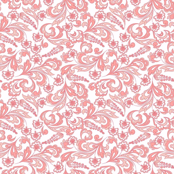 Beau Motif Vintage Fond Vectoriel Floral — Image vectorielle