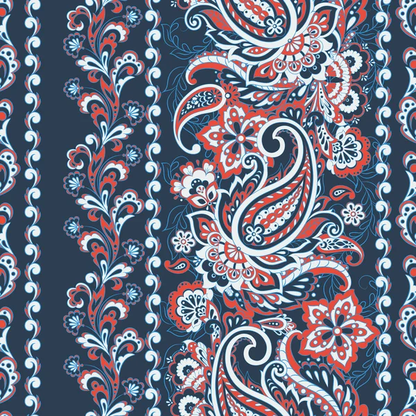 Paisley Çiçek Doğulu Etnik Düzen. Kusursuz Arap süsü. Hint kumaşlarının süsleme motifleri.