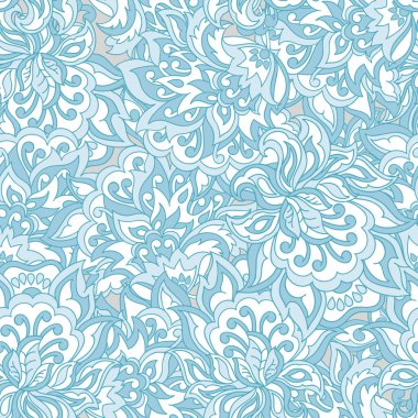 Güzel çiçekler kusursuz vektör deseni. Çiçek mahsulü arka plan