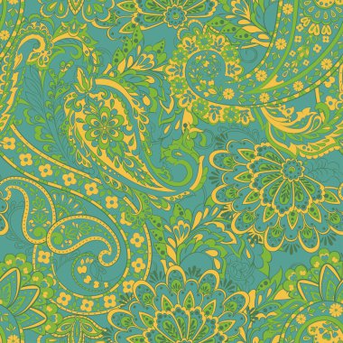 Damask tarzı kusursuz desen. Çiçek vektör duvar kağıdı