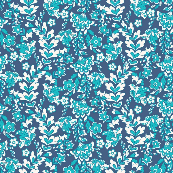 Mignon Motif Fleur Sans Couture Texture Vectorielle Florale — Image vectorielle