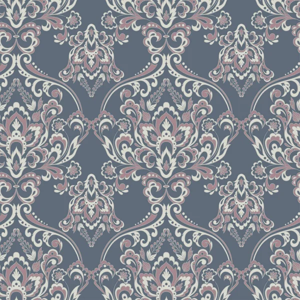 Vektorbarock Florales Muster Klassischer Blumenschmuck Vintage Textur Für Tapeten Textilien — Stockvektor