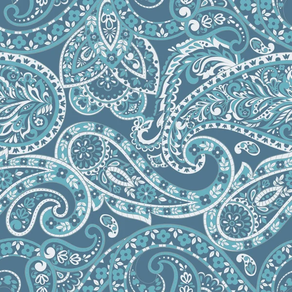 Płynny Wzór Paisley Vintage Tło Stylu Batik — Wektor stockowy