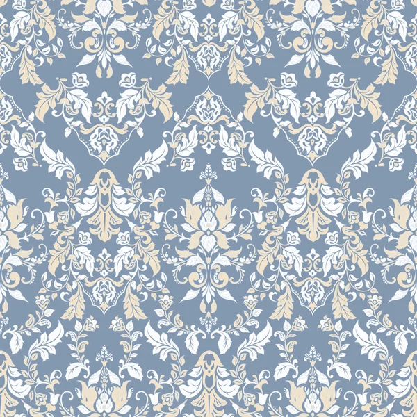 Floral Nahtlosen Vintage Hintergrund Vektor Hintergrund Für Textildesign — Stockvektor