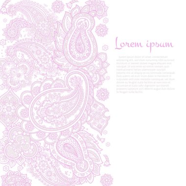 Klasik desenli desenli bir tebrik kartı.