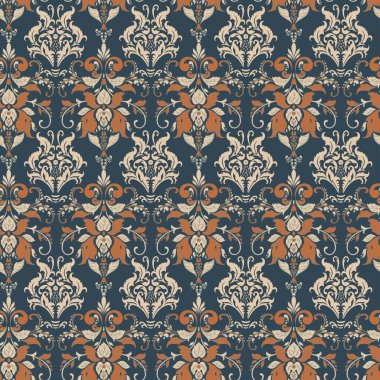 Vektör vintage çiçek dikişsiz patten