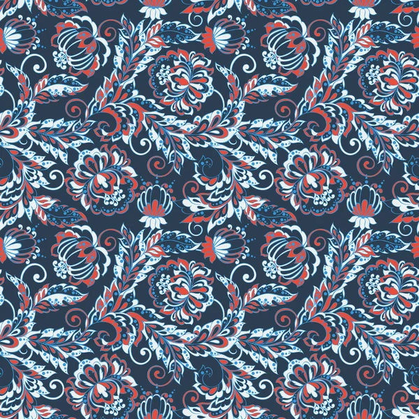 Belo Padrão Vintage Fundo Vetorial Floral — Vetor de Stock