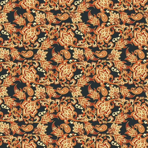 Vector Vintage Floral Sin Costura Patten — Vector de stock