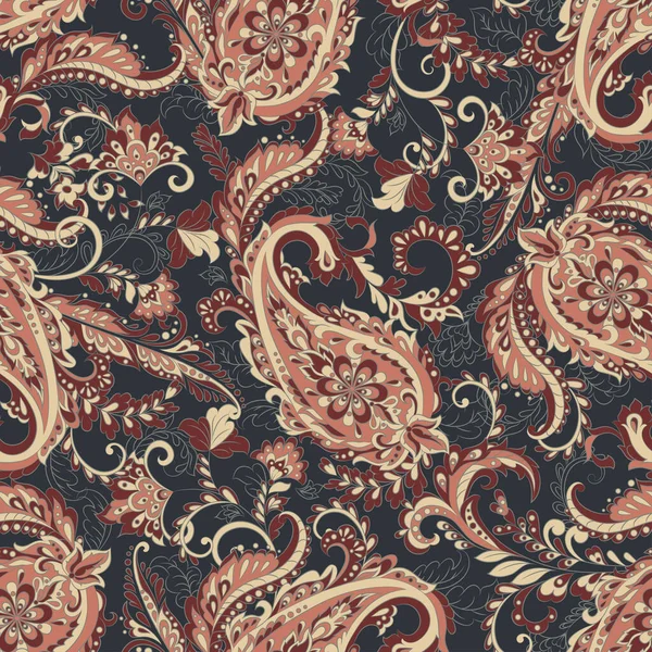 Calme Floral Motif Sans Couture Vecteur — Image vectorielle