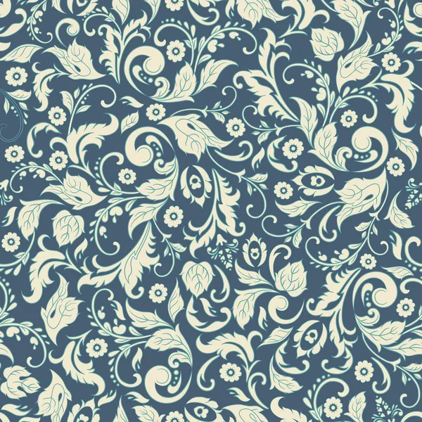 Vintage Floral Sin Costura Vector Patten — Archivo Imágenes Vectoriales