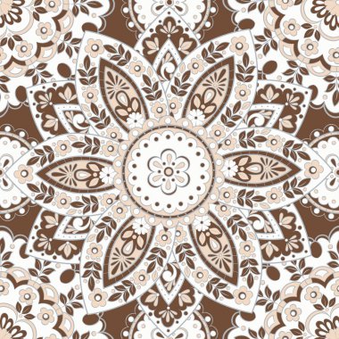 Kusursuz mandala deseni. Klasik dekoratif arkaplan