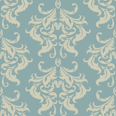 Çiçeksiz desenli kumaş. Vintage vektör arkaplanı