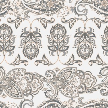 Folklorik Batik vektör süsü. Etnik Çiçeksiz desen.