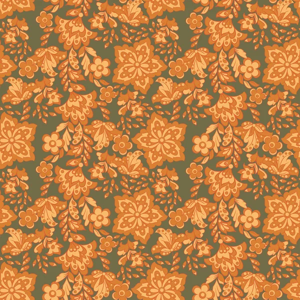 Papel Pintado Floral Fondo Vector Sin Costura — Archivo Imágenes Vectoriales