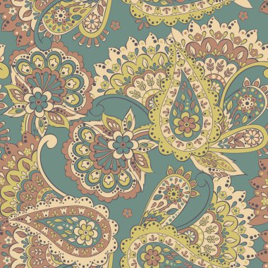 Hint tarzında çiçekli desensiz desenler. Çiçek vektör arkaplanı