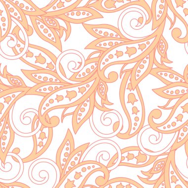 Çiçekli duvar kağıdı. damaskesiz vektör arkaplanı