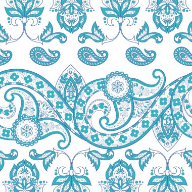 Hint tarzında çiçekli desensiz desenler. Çiçek vektör arkaplanı