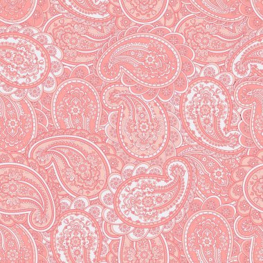 Paisley dikişsiz desen. Klasik çiçek arkaplanı