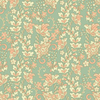 Çiçek arkaplan. Kusursuz vektör deseni