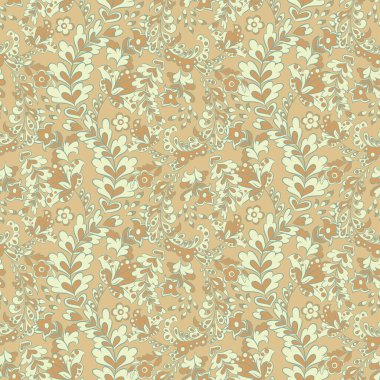 Çiçeklerle kusursuz desen. Vektör Çiçek İllüstrasyonu