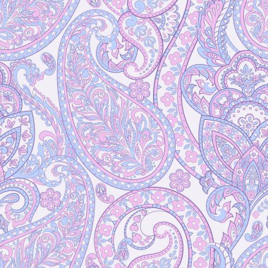 Süslü kumaş arka plan. Paisley pürüzsüz desen