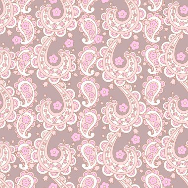 Kusursuz desenli. Çiçek vektör illüstrasyonu