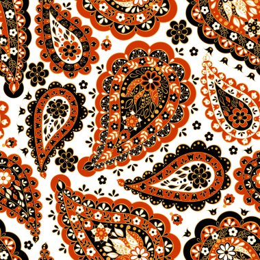 Kusursuz desenli. Çiçek vektör illüstrasyonu