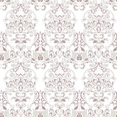 Eski, dikişsiz duvar kağıdı. Çiçek vektör deseni