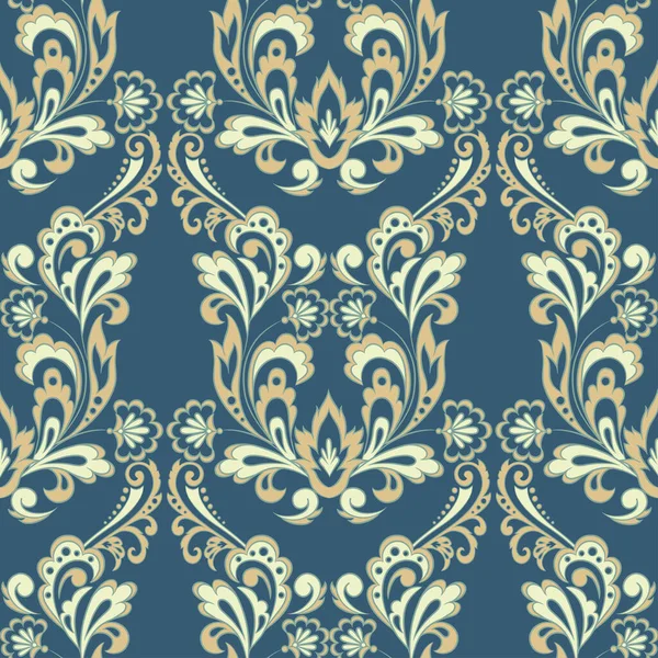 Nahtlose Florale Vintage Hintergrund Vektor Hintergrund Für Textildesign Tapete Hintergrund — Stockvektor