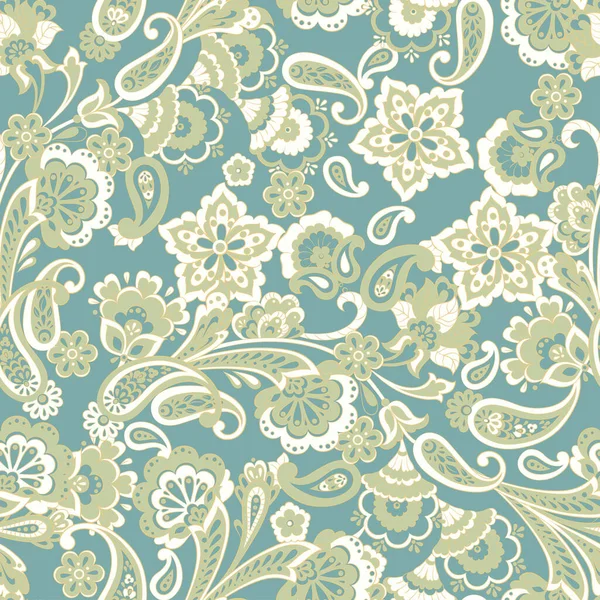 Fondo Floral Vintage Sin Costuras Patrón Vectorial Para Diseño Textil — Archivo Imágenes Vectoriales