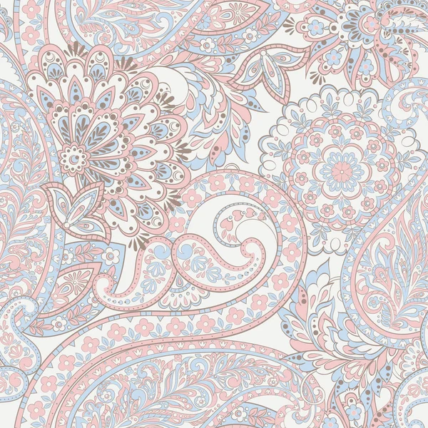 Paisley Floral Orientaliska Etniska Mönster Sömlös Arabisk Prydnad — Stock vektor