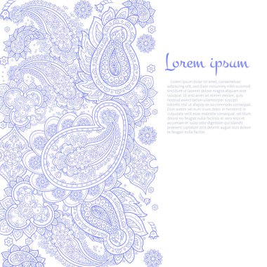 Klasik desenli desenli bir tebrik kartı.