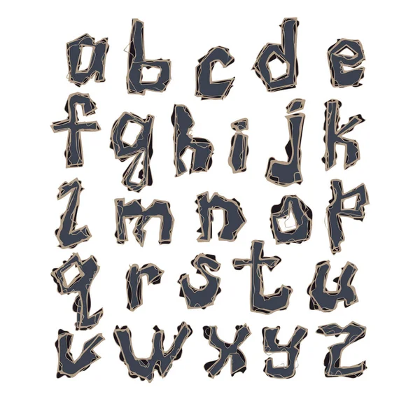 Векторные Буквы Латиницы — стоковый вектор