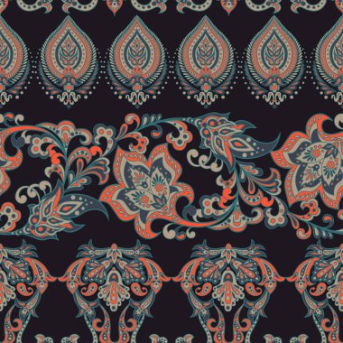 Klasik çiçek desenli.