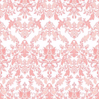 Çiçeksiz, klasik bir geçmişi var. Tekstil tasarımı için vektör arkaplanı