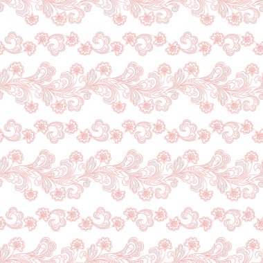 Kusursuz çiçek desenli duvar kağıdı. Vintage vektör arkaplanı