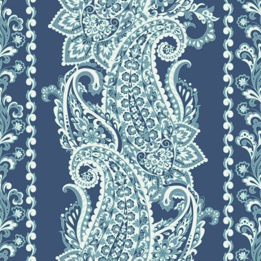 Kusursuz desenli. Çiçek vektör illüstrasyonu