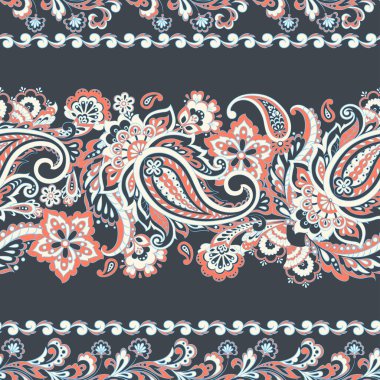 Şalsız desenli. Asya tarzı vektör arkaplanı