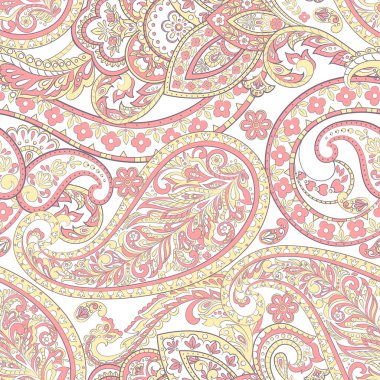 Süslü kumaş arka plan. Paisley pürüzsüz desen