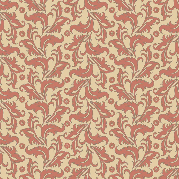 Patrón Floral Vintage Sin Costuras Papel Pintado Vectorial — Vector de stock