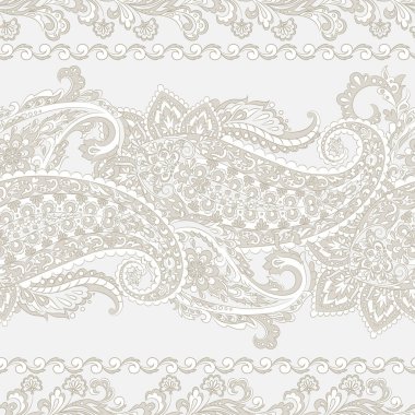 Kusursuz desenli. Çiçek vektör illüstrasyonu