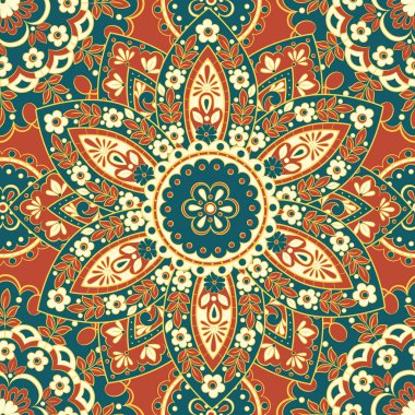 Kusursuz mandala deseni. Klasik dekoratif arkaplan