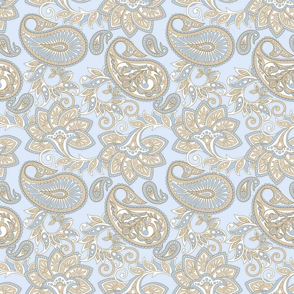 Paisley Motif Floral Sans Couture — Image vectorielle