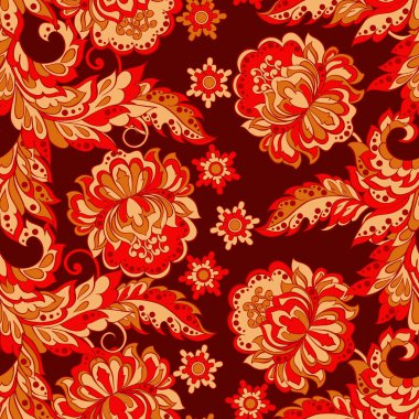 Folklorik Batik vektör süsü. Etnik Çiçeksiz desen.