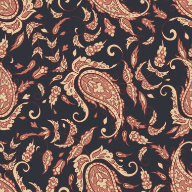 Hint tarzında çiçekli desensiz desenler. Çiçek vektör arkaplanı