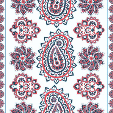 Hint tarzında çiçekli desensiz desenler. Çiçek vektör arkaplanı