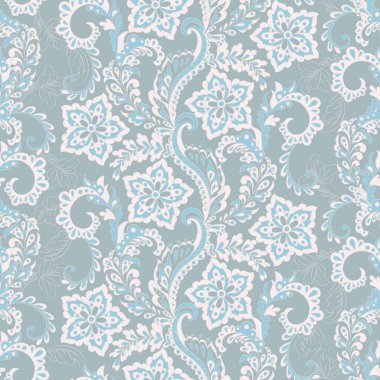 Klasik çiçeksiz desenli. Etnik vektör arkaplanı