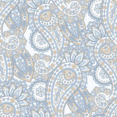 Kusursuz desenli. Çiçek vektör illüstrasyonu