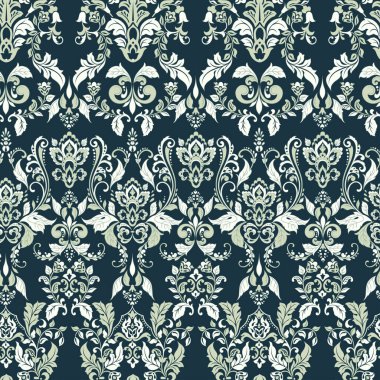 Kusursuz vintage vektör arkaplanı. Vektör duvar kağıdı barok biçimi